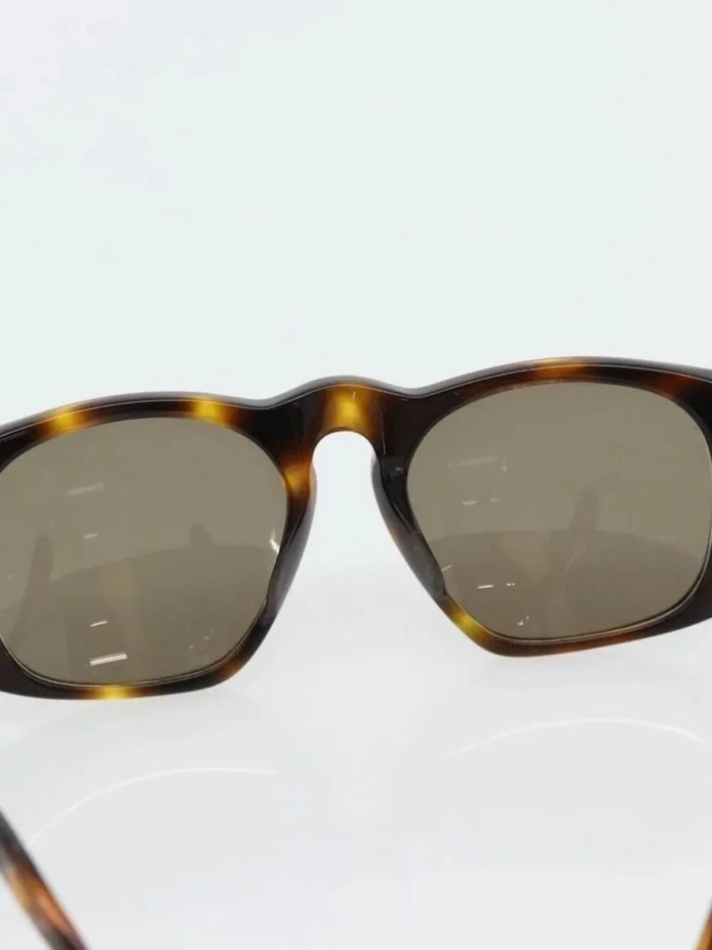 CHANEL Matelasse Sunglasses plastic Brown CC Auth 181242